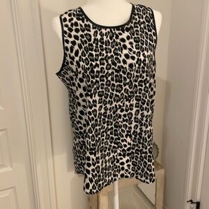 Leopard print tank top